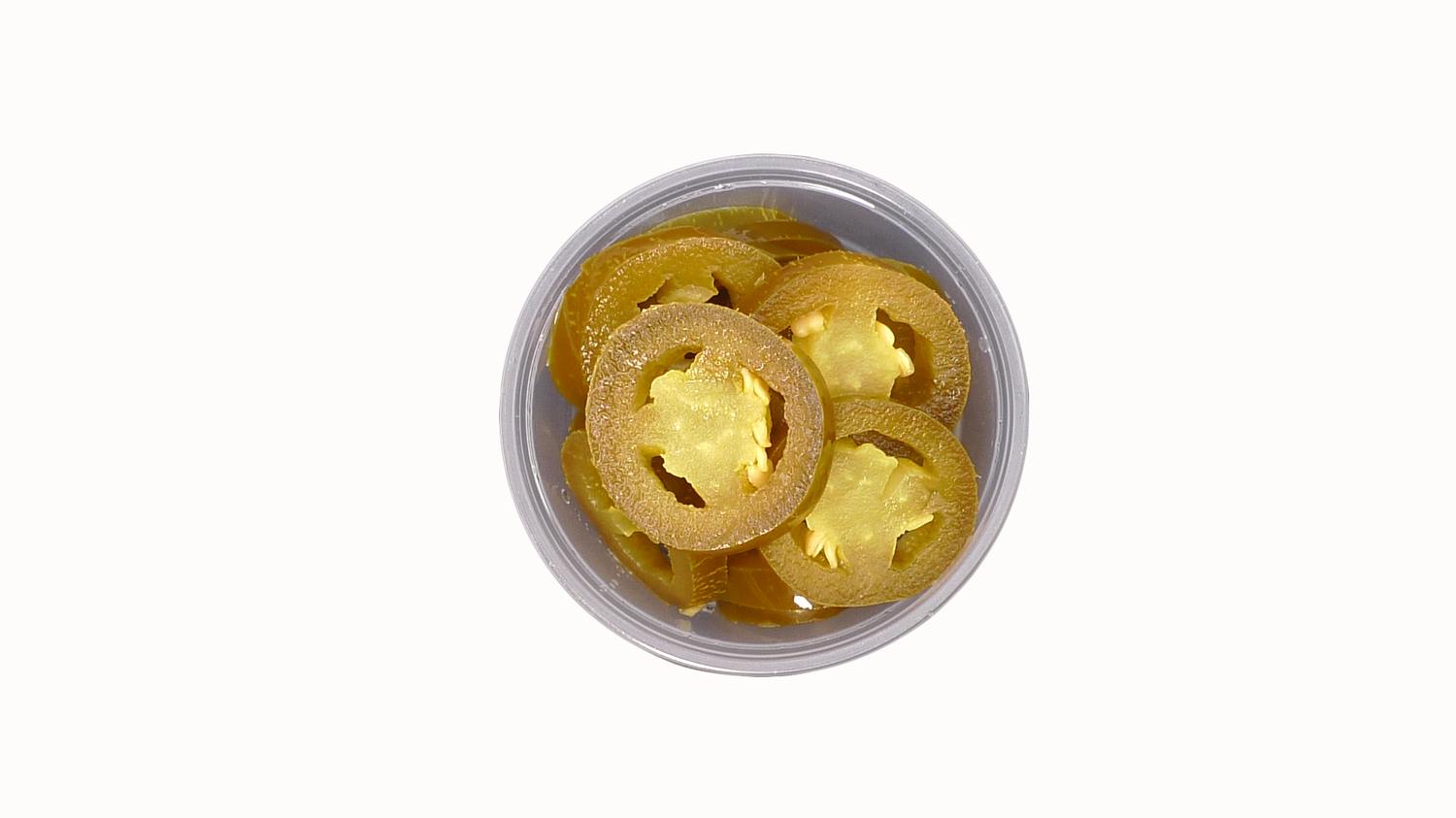 Pot of Pickled Jalapenos