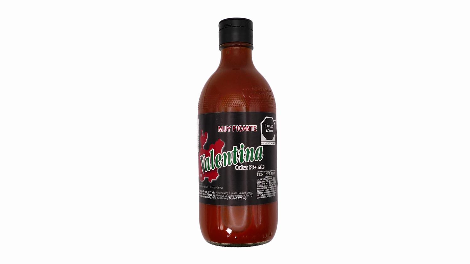 Bottle of Valentina Black Label Hot Sauce