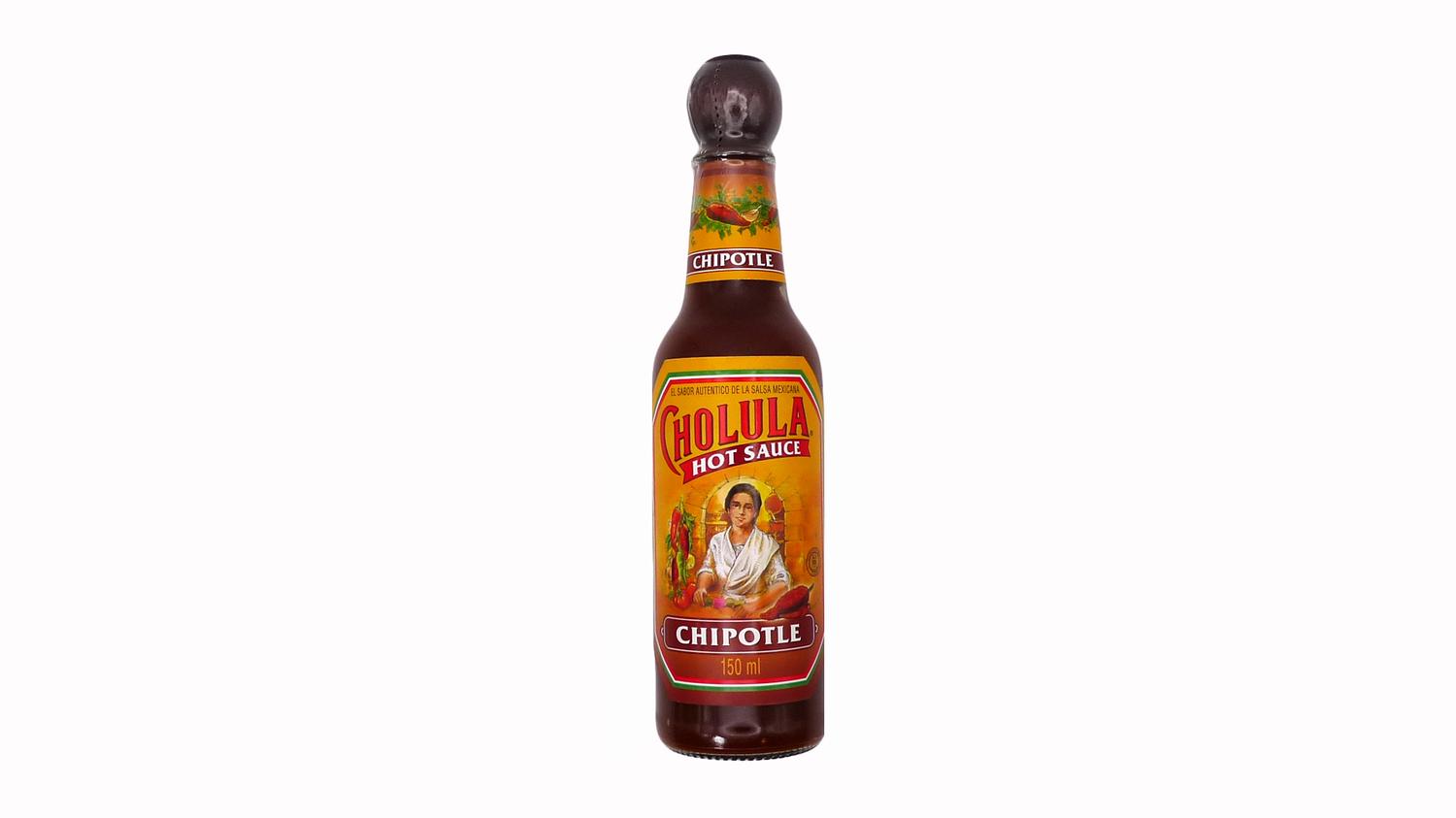 Bottle of Cholula Chipotle Hot Sauce