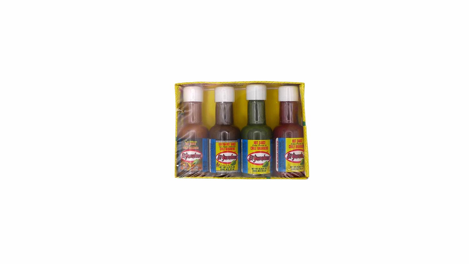Pack of 4 Mini Yucateco Hot Sauces