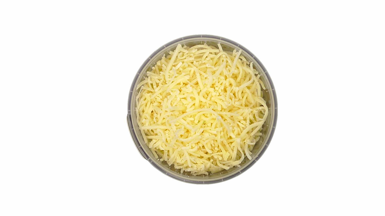 Large Pot of Grated Monterrey Jack Cheddar Cheese