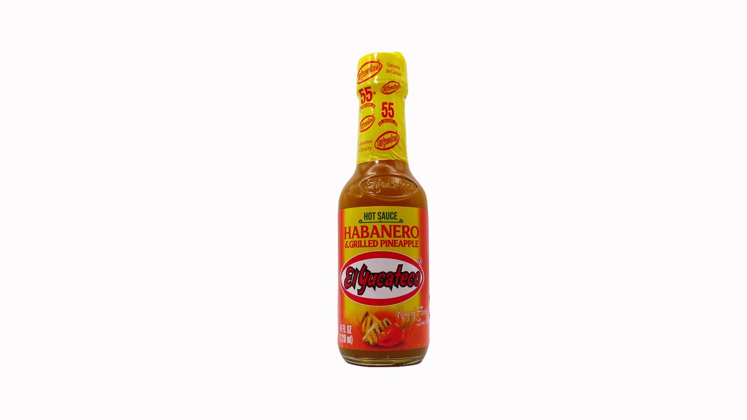 Bottle of El Yucateco Habanero & Grilled Pineapple