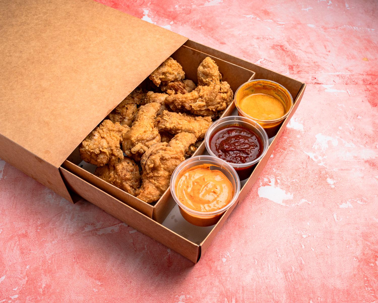 OCK Fried Chicken Platter (with sauces)