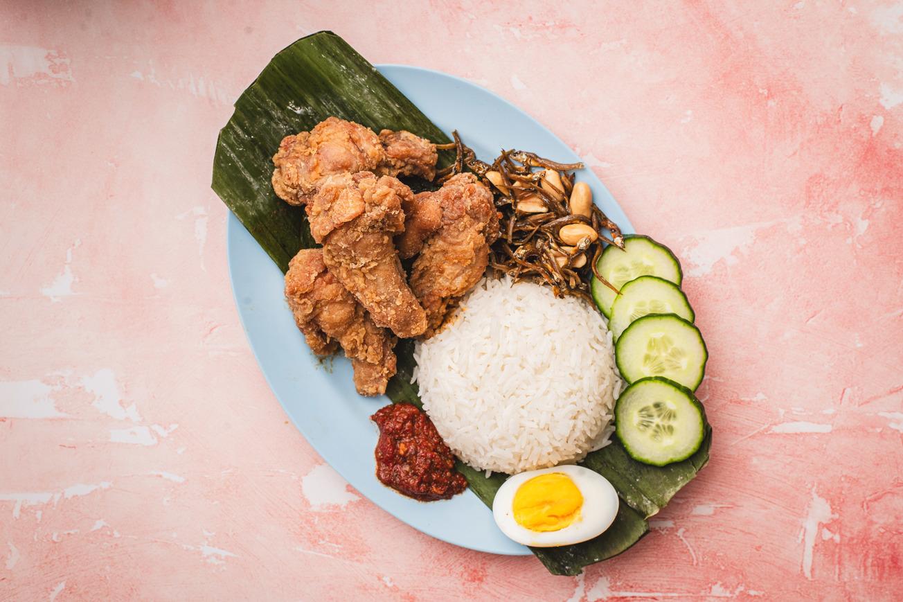 Nasi Lemak with OCK Fried Chicken