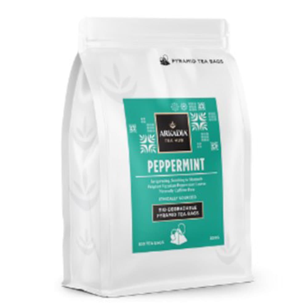 Arkadia Peppermint Pyramid Bags, 100 Pack