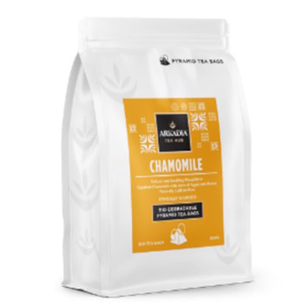 Arkadia Chamomile Pyramid Tea Bags, 100 Pack