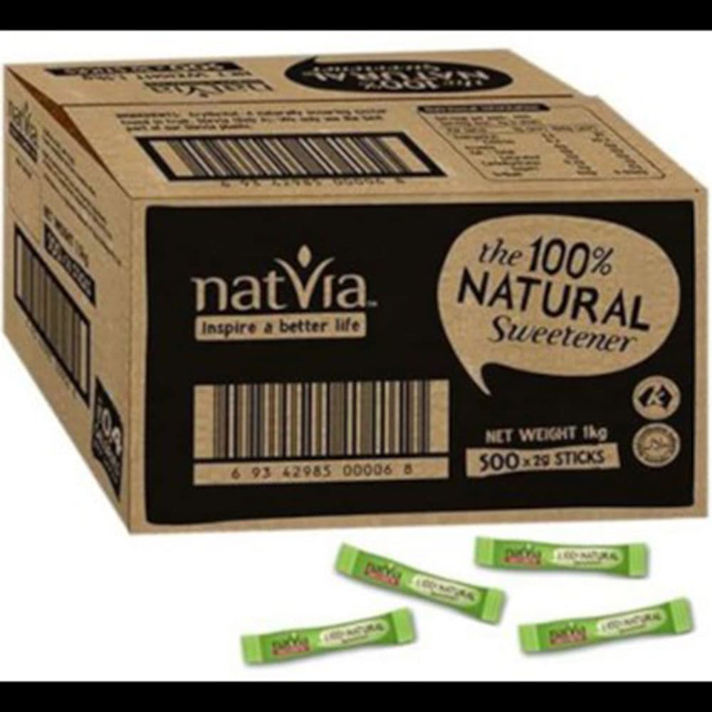 NATVIA Sweetner Sticks, 500pc Box