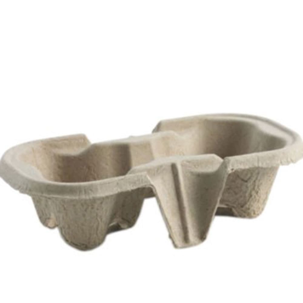 Take Away Drink Tray - 2 Cup, 50 Pack