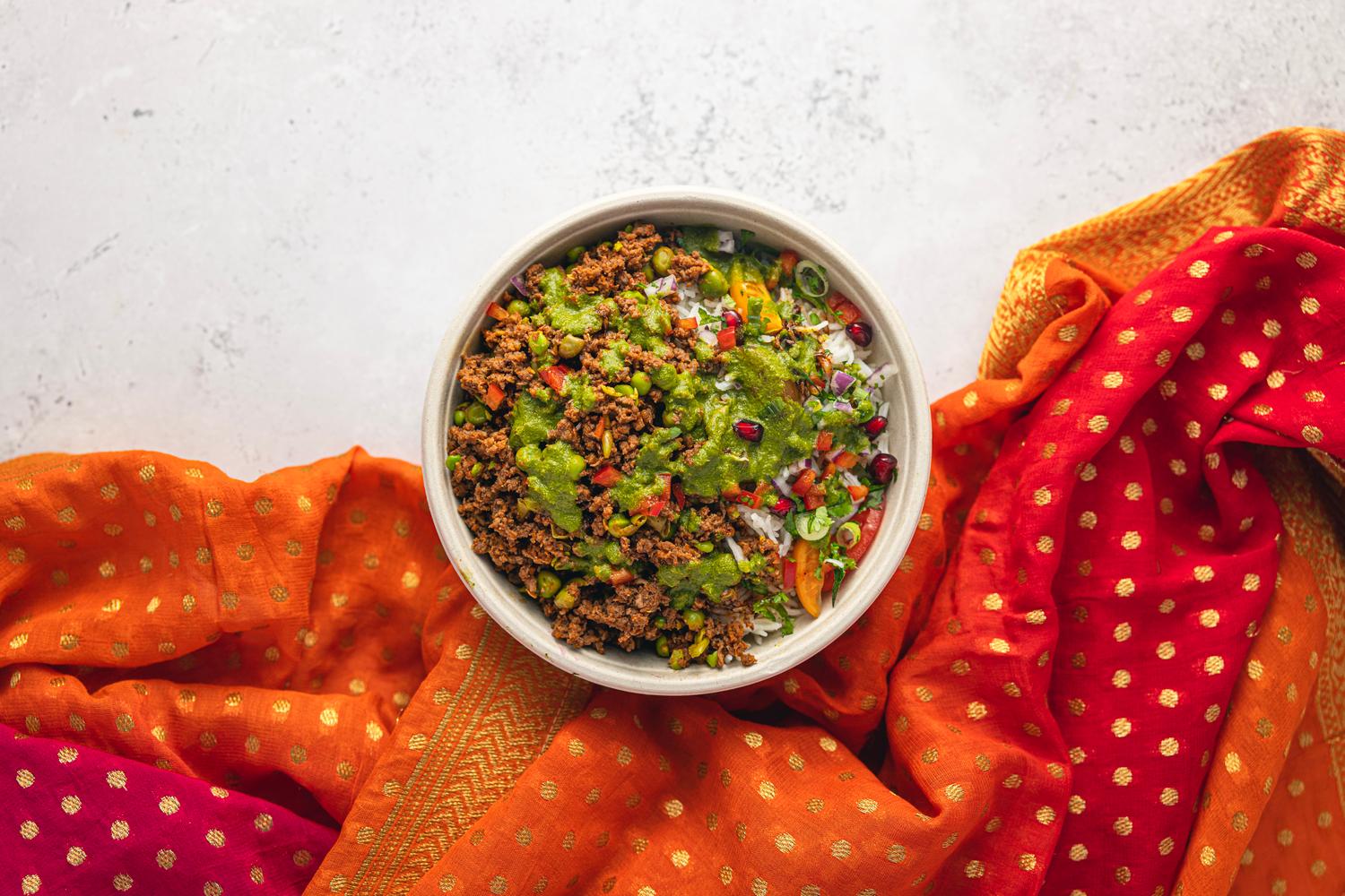 Keema Rice Box