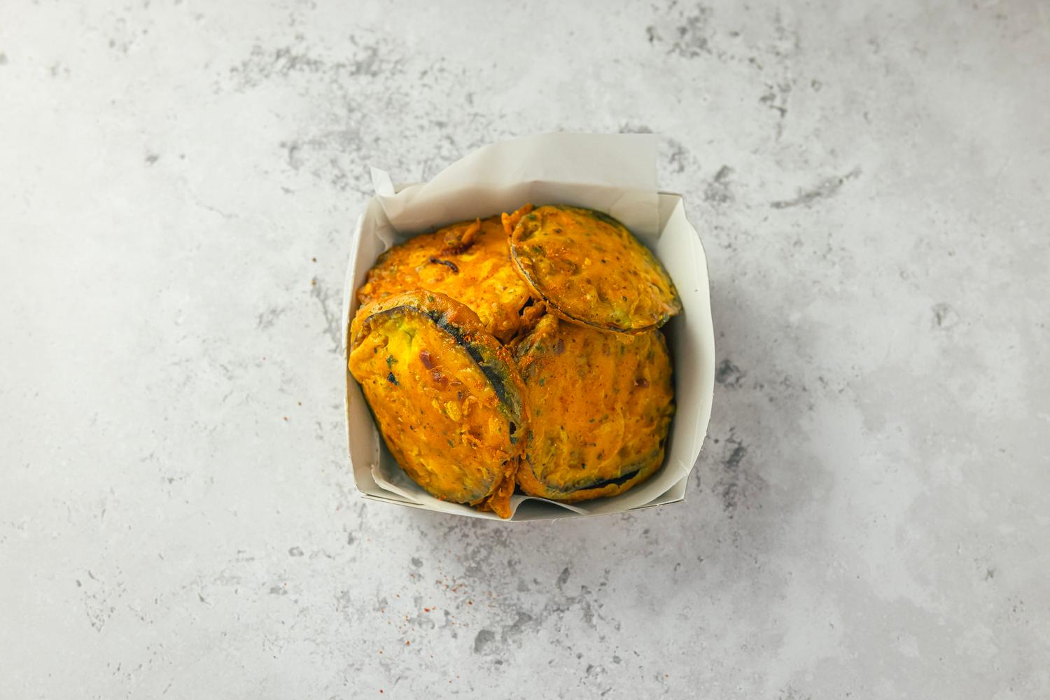 Aubergine Fritters 