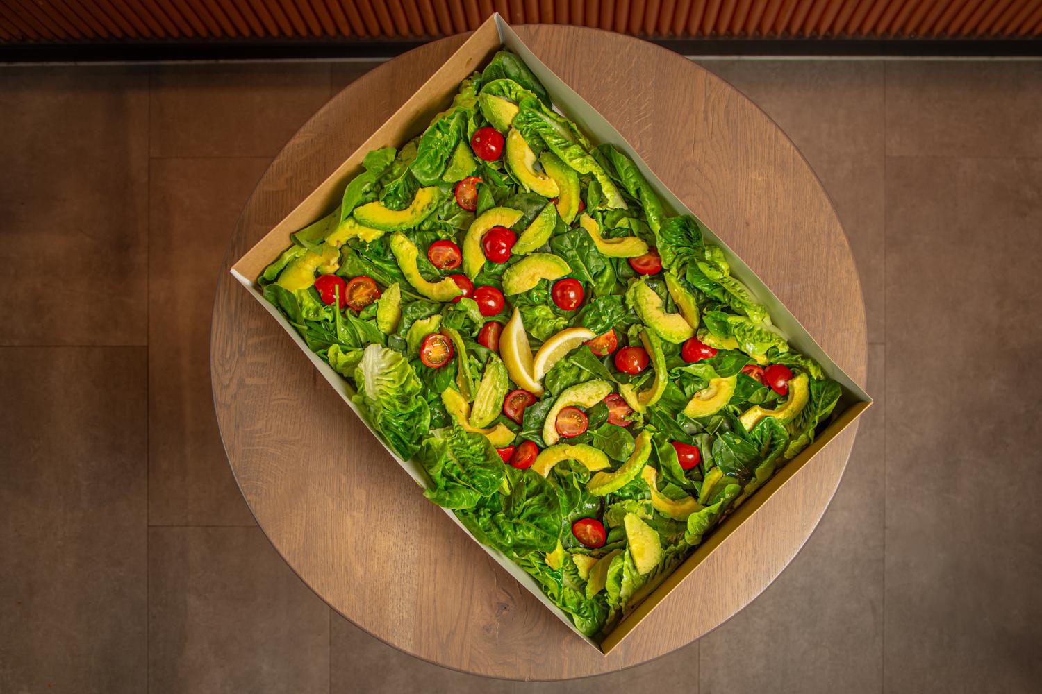 Avocado salad platter