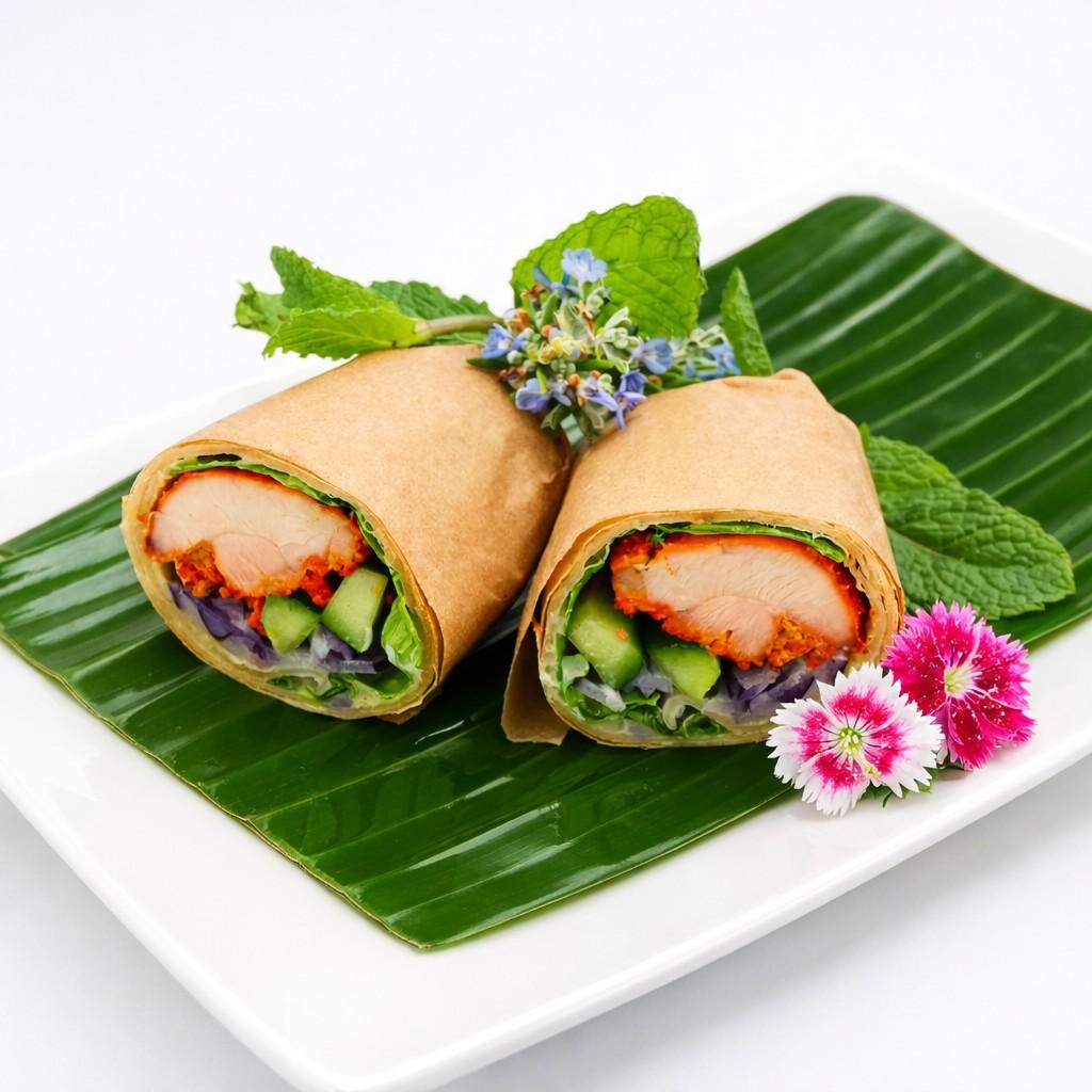 Mini Chicken 65 Roti Wrap