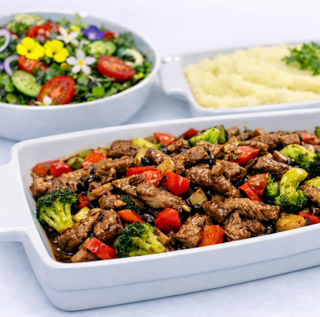 Stir Fried Beef with Black Bean Sauce