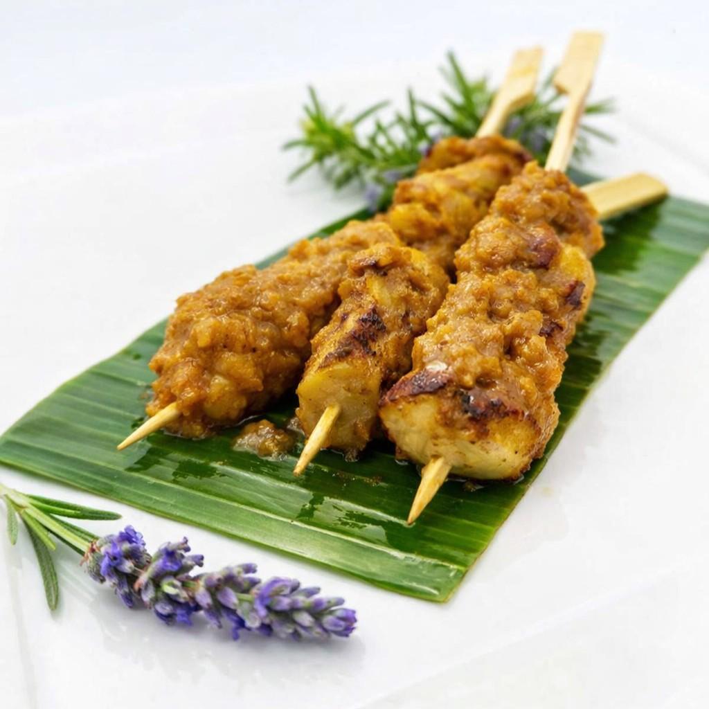 Malaysian Chicken Satay Skewers