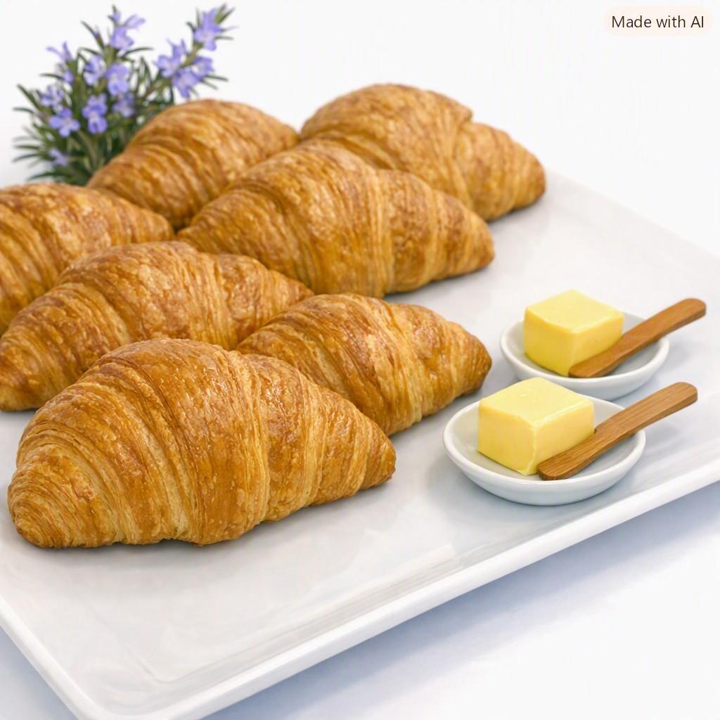 Plain Croissant with Butter Portion