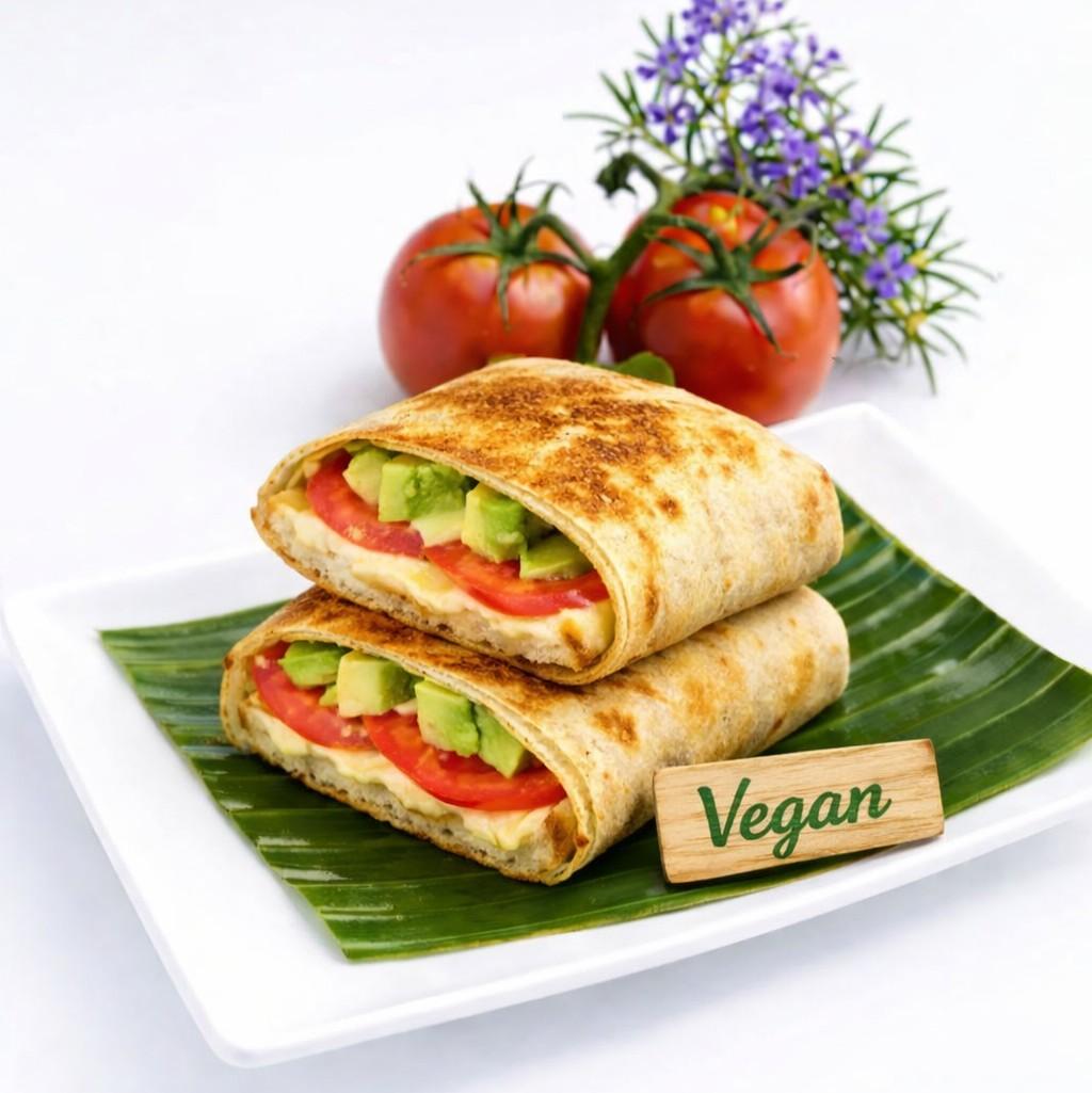 Toasted Vegan Breakfast Wrap 