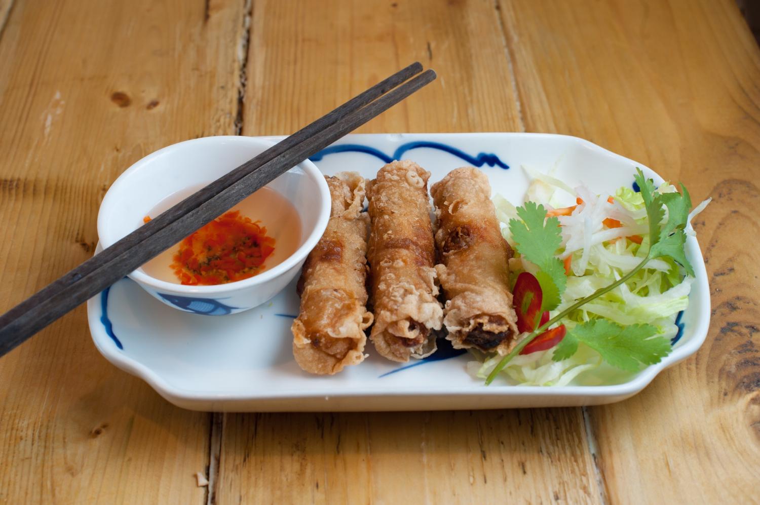 Pork & Prawn Spring Rolls