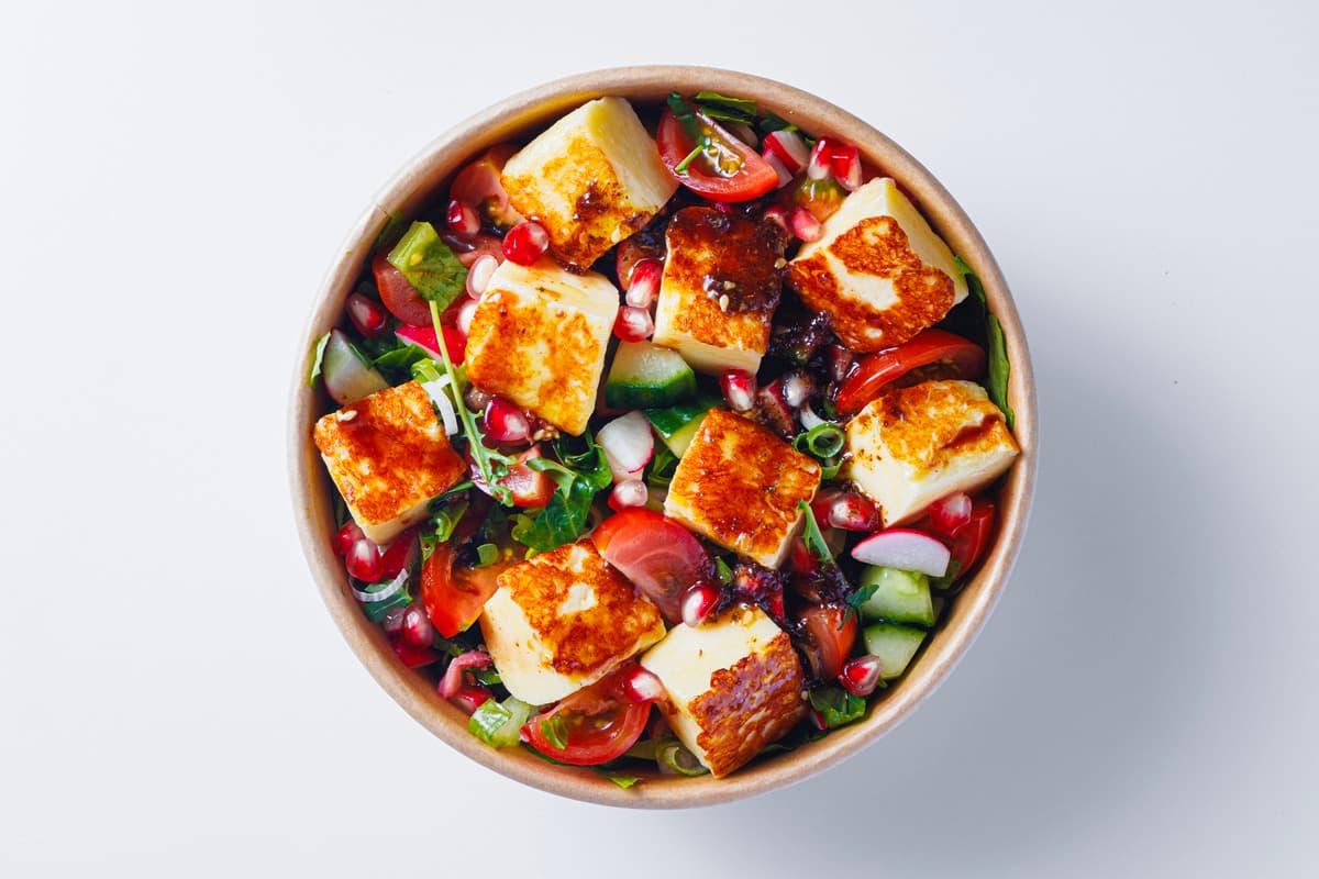 Halloumi Fattouch Salad