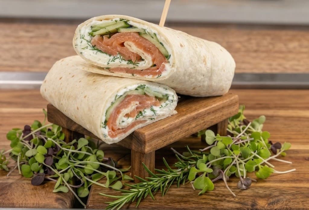 Salmon & Cream Cheese Wrap
