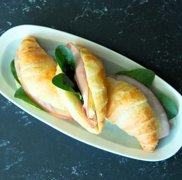 Smoked Ham & Brie Mini Croissants