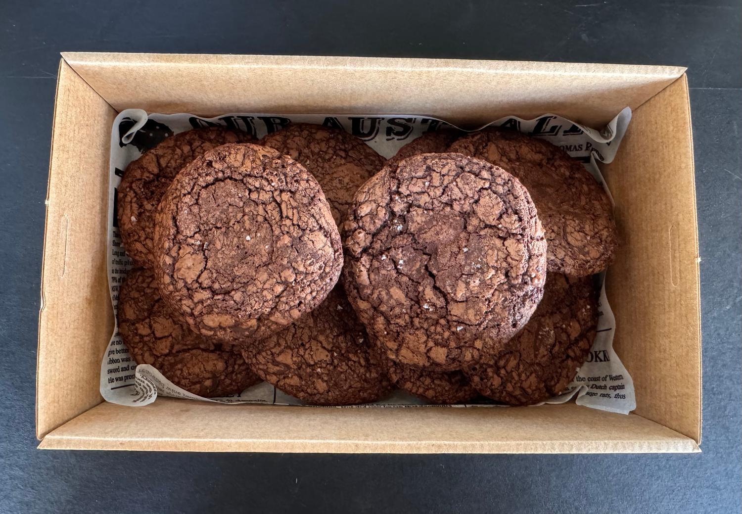 Dark Choc Sea Salt Cookies