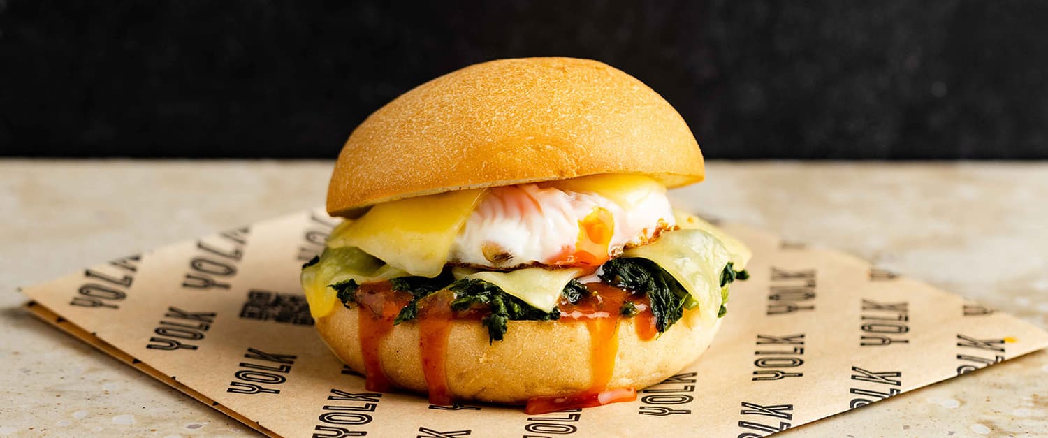 Egg, Cheese & Spinach Melt