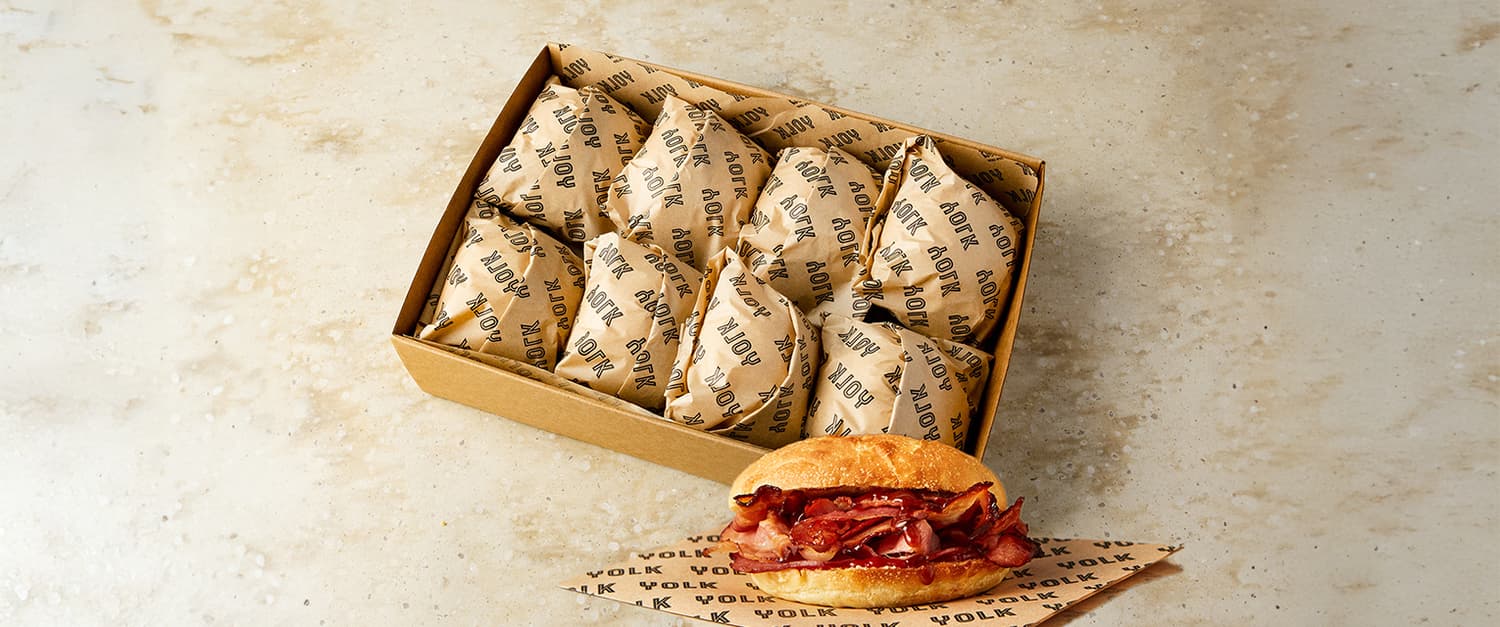 Breakfast Bap Platter - Classic Bacon