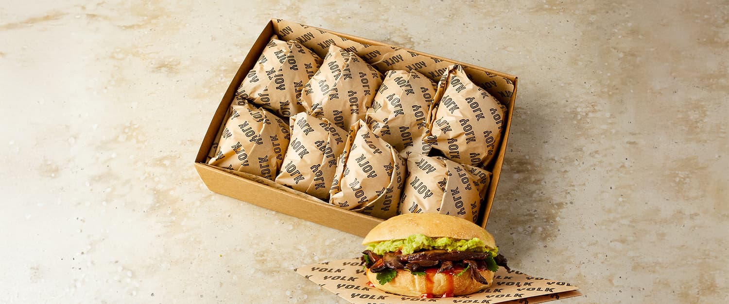 Breakfast Bap Platter - Avo Mushroom