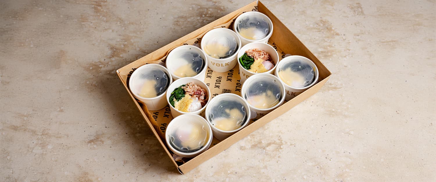 Breakfast Platter - Benedict Poached Egg Pots