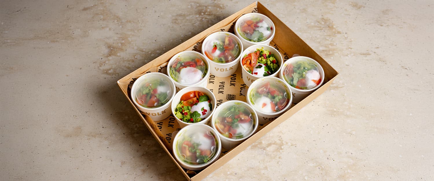 Breakfast Platter - Smashed Avo Poached Egg Pots