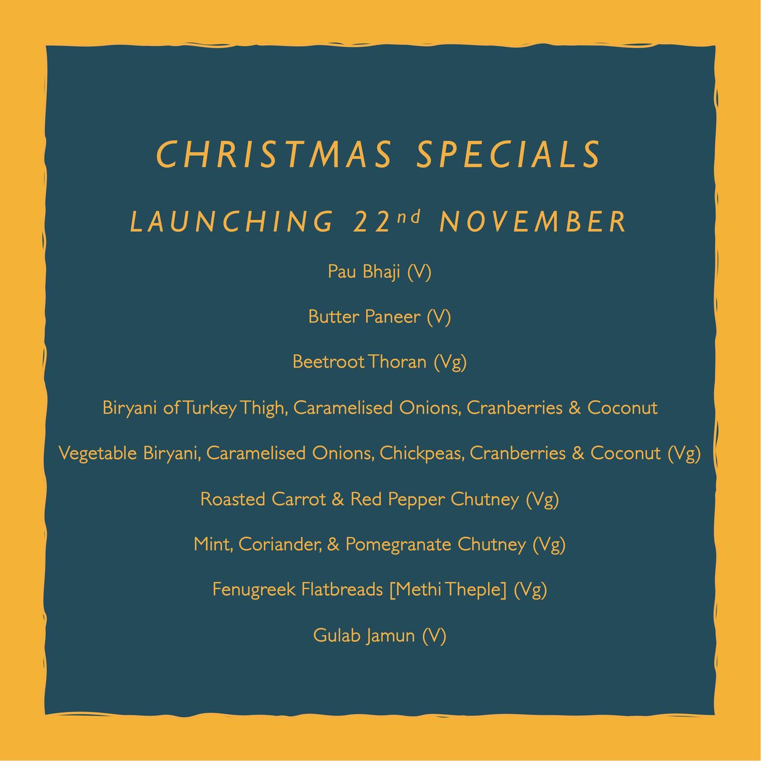 Christmas Sharing Menu