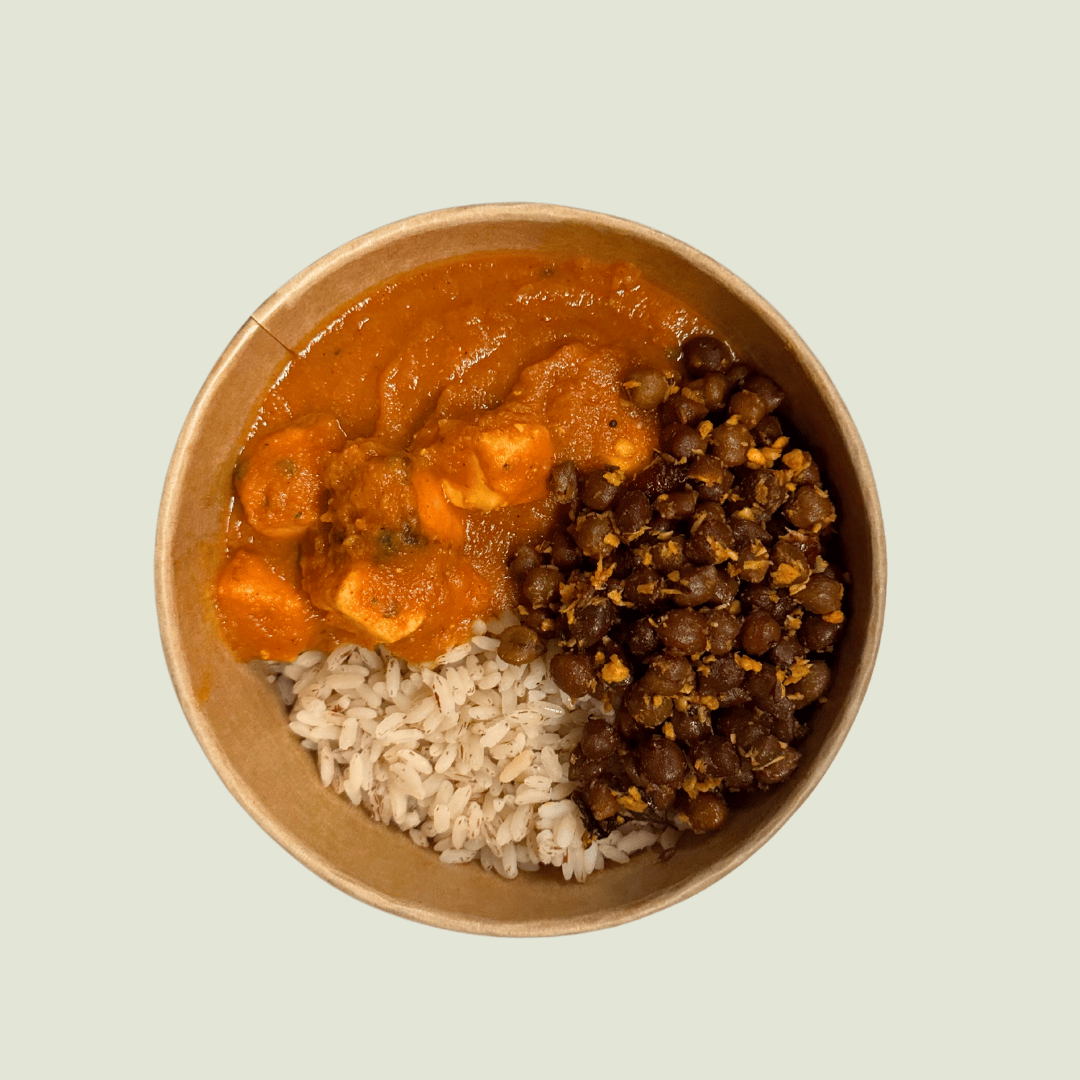Paneer Butter Masala & Black Chickpeas Bowl (V)