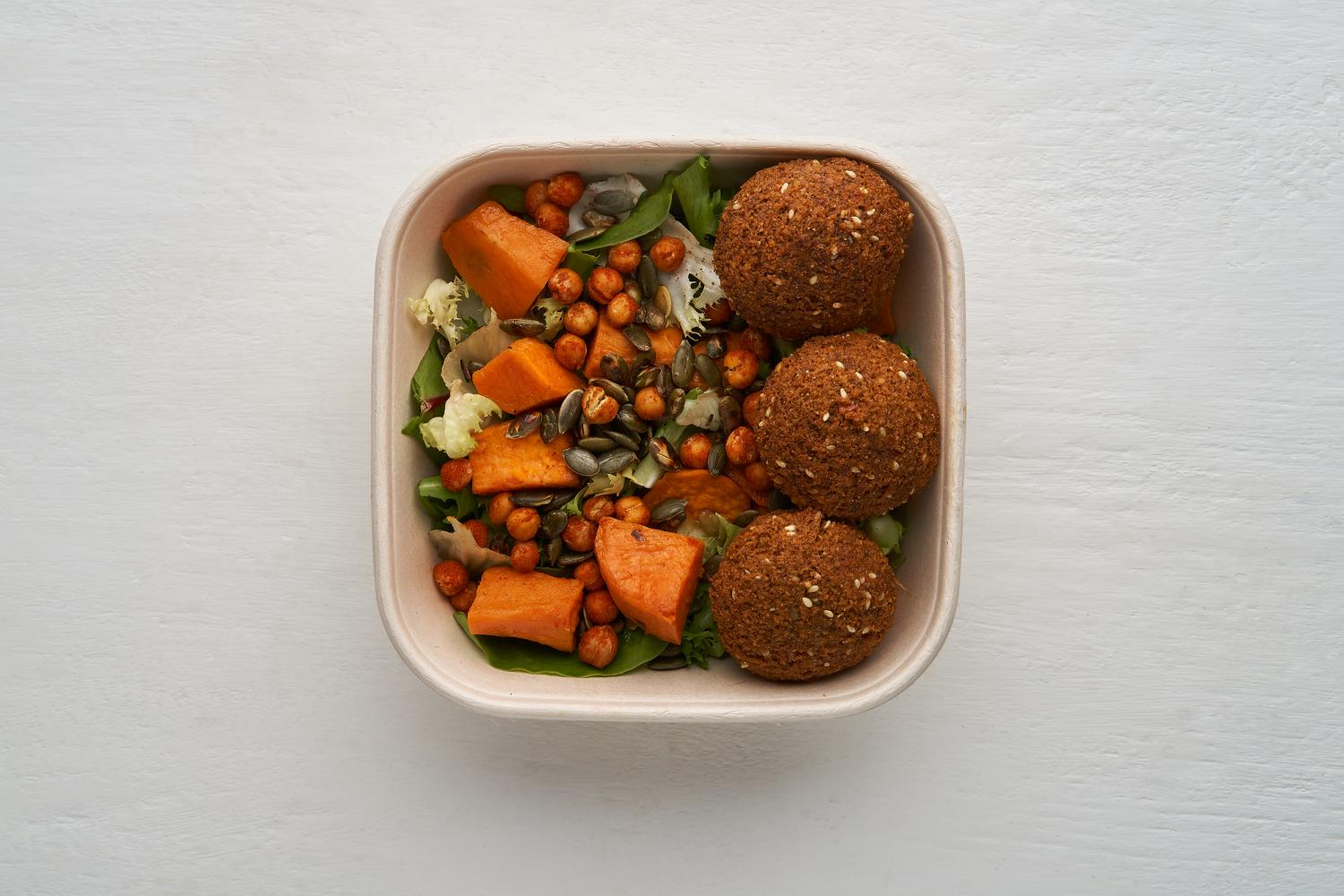 Falafel & Sweet Potato Salad