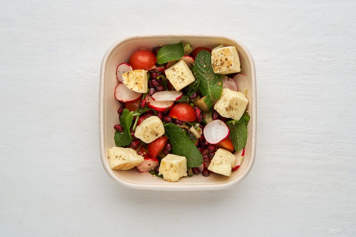 Za'atar-Halloumi Fattoush Salad