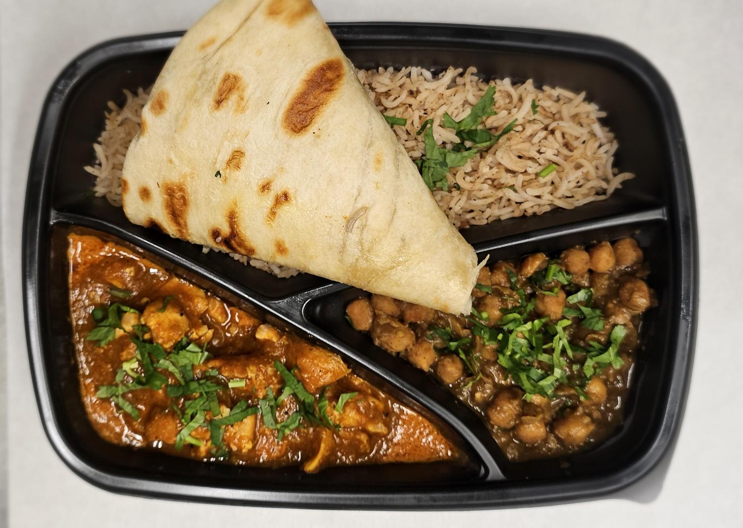 Mealbox, Chicken Masala and Choley Masala