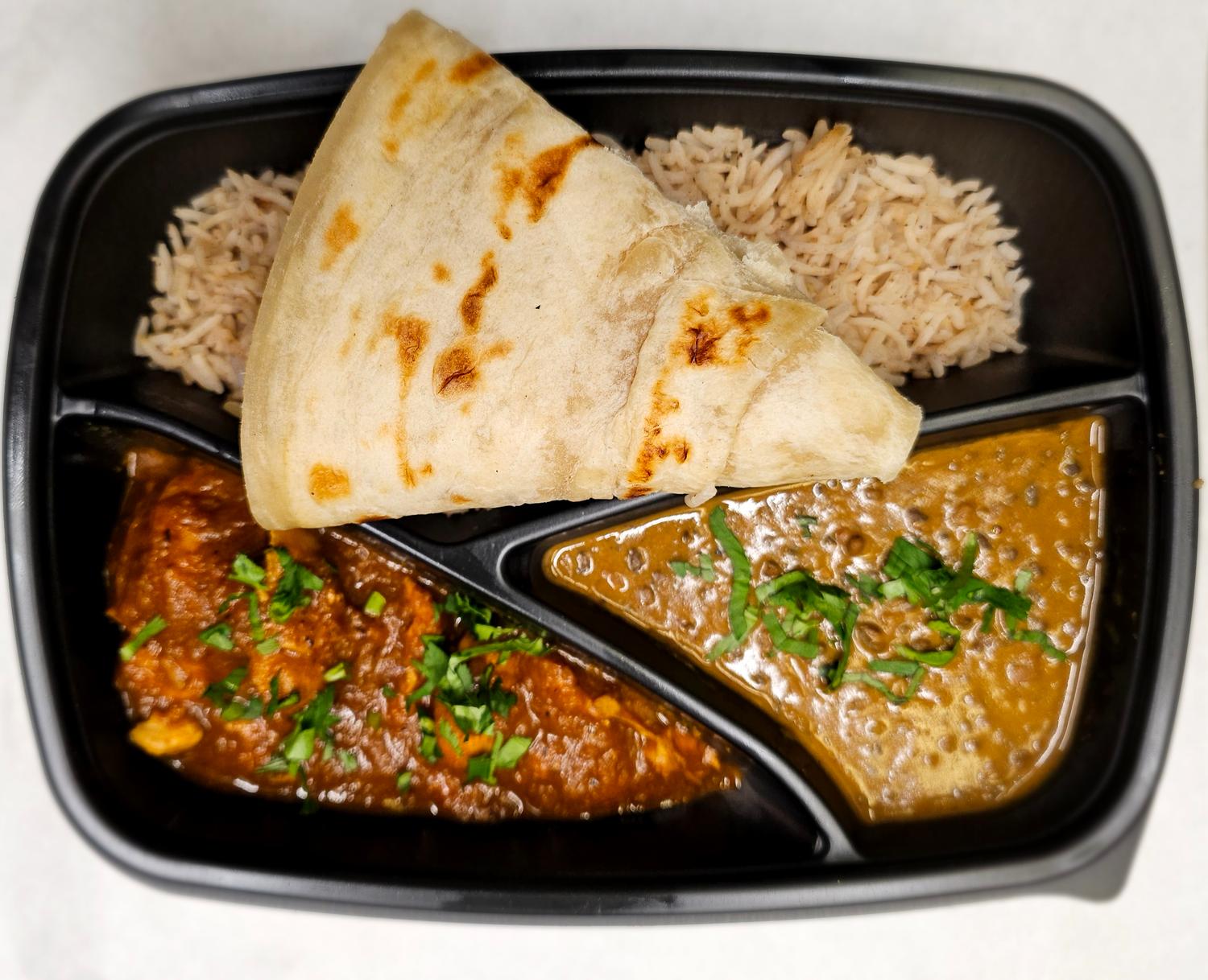 Mealbox, Chicken Masala and Dal Makhani