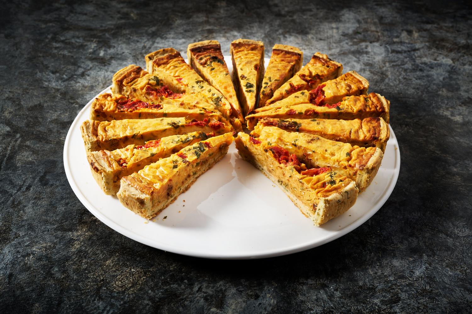 2 quiche slices