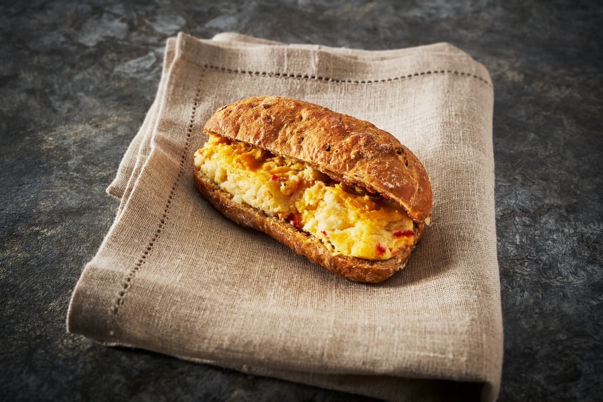 Gluten free egg butty (2 per person)