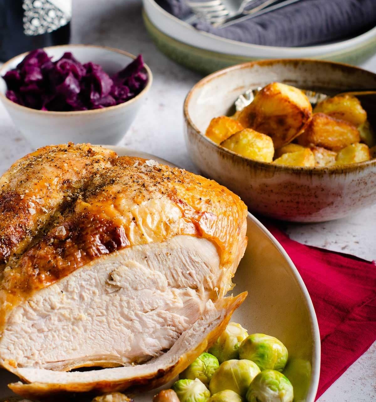 Roasted Turkey crown (min 20)