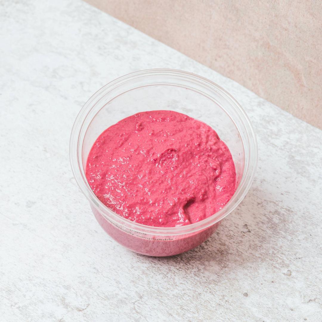 Beetroot Hummus pot