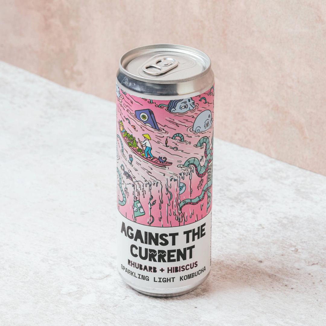 Rhubarb & Hibiscus Kombucha
