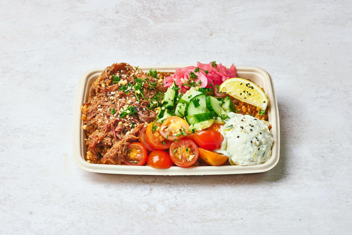 Aegean Tray - Pulled Beef Brisket
