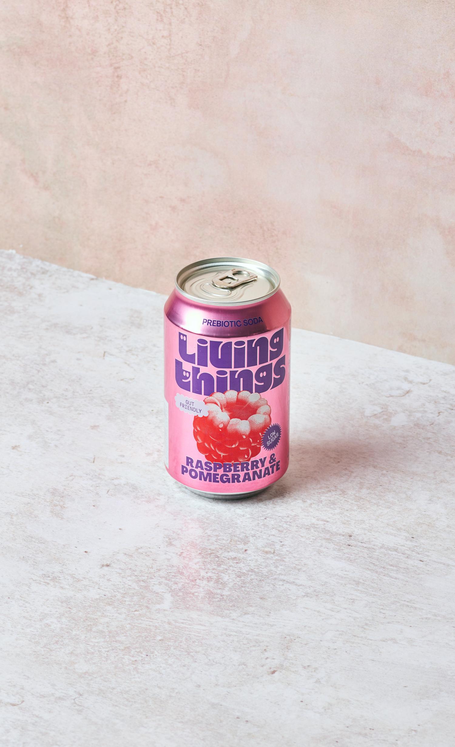 Living Things- Raspberry & Pomegranate Soda