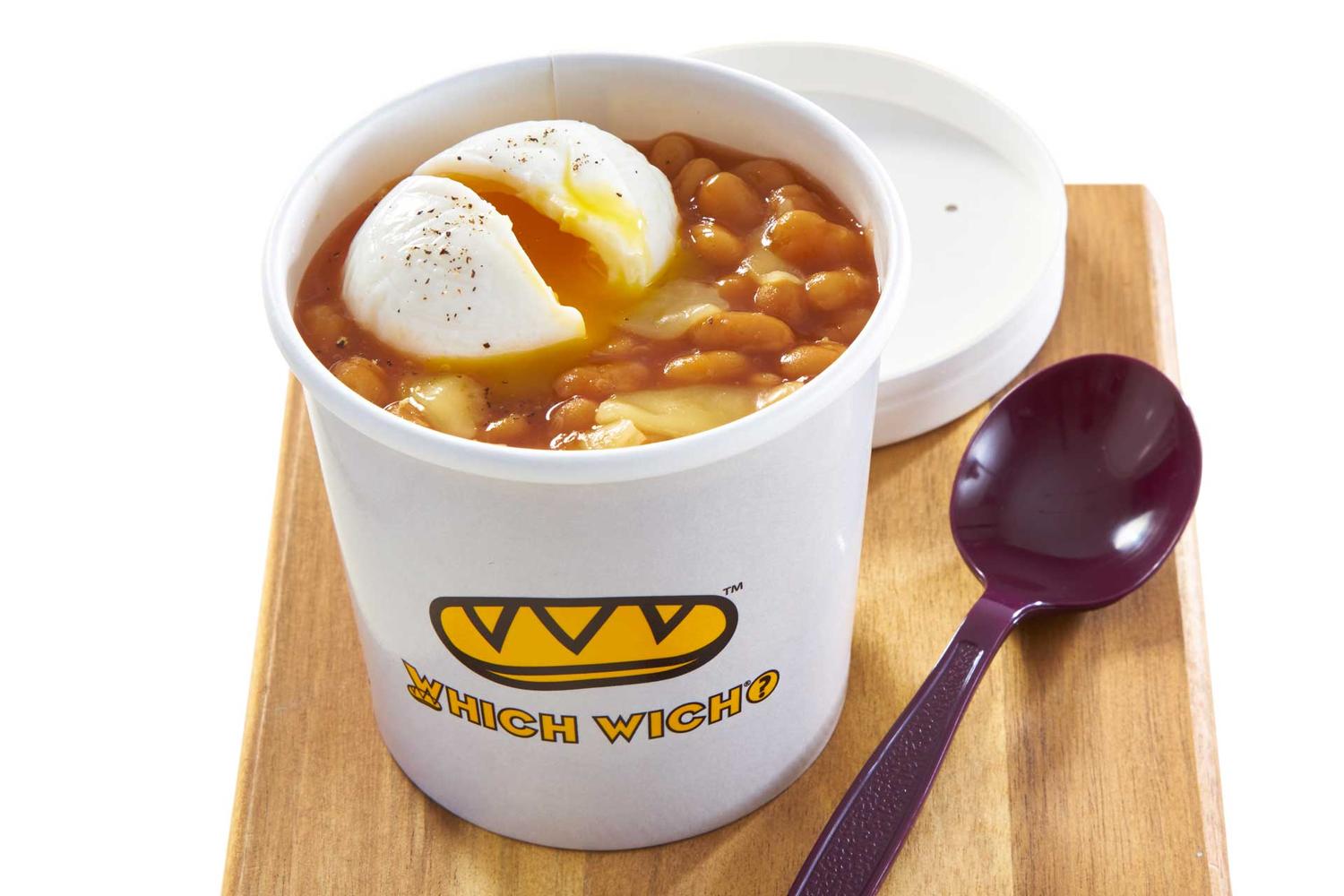 Cheesy Beans & Egg Pot