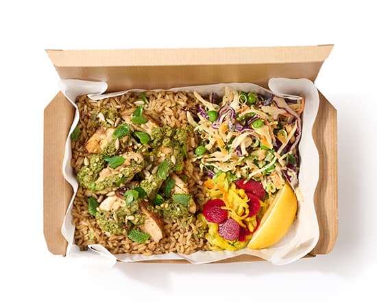 Salsa Verde Chicken Big Rice Box