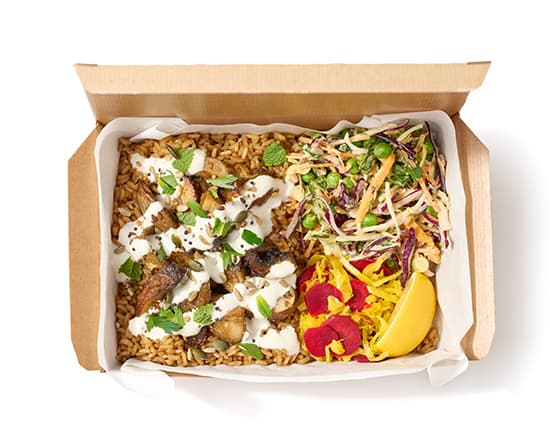 Mushroom Magic Aioli Big Rice Box