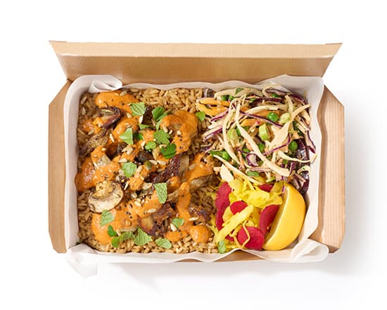 Magic Mushrooms Romesco Big Rice Box