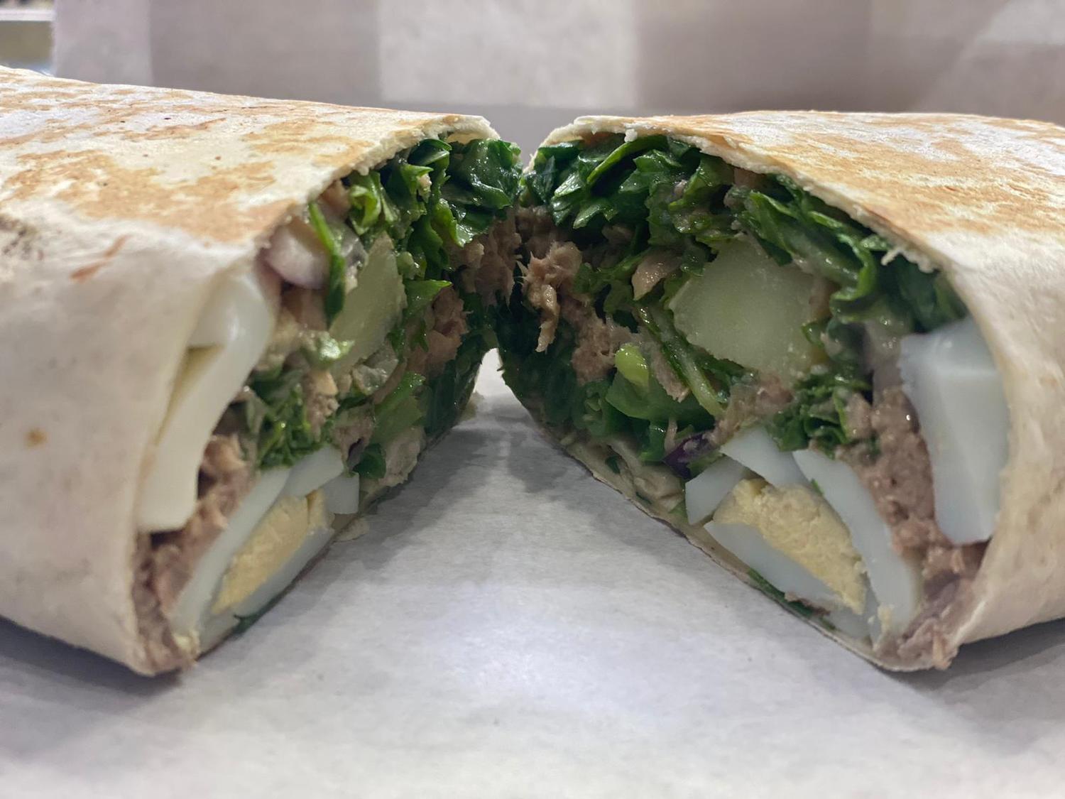 Tuna Nicoise Wrap