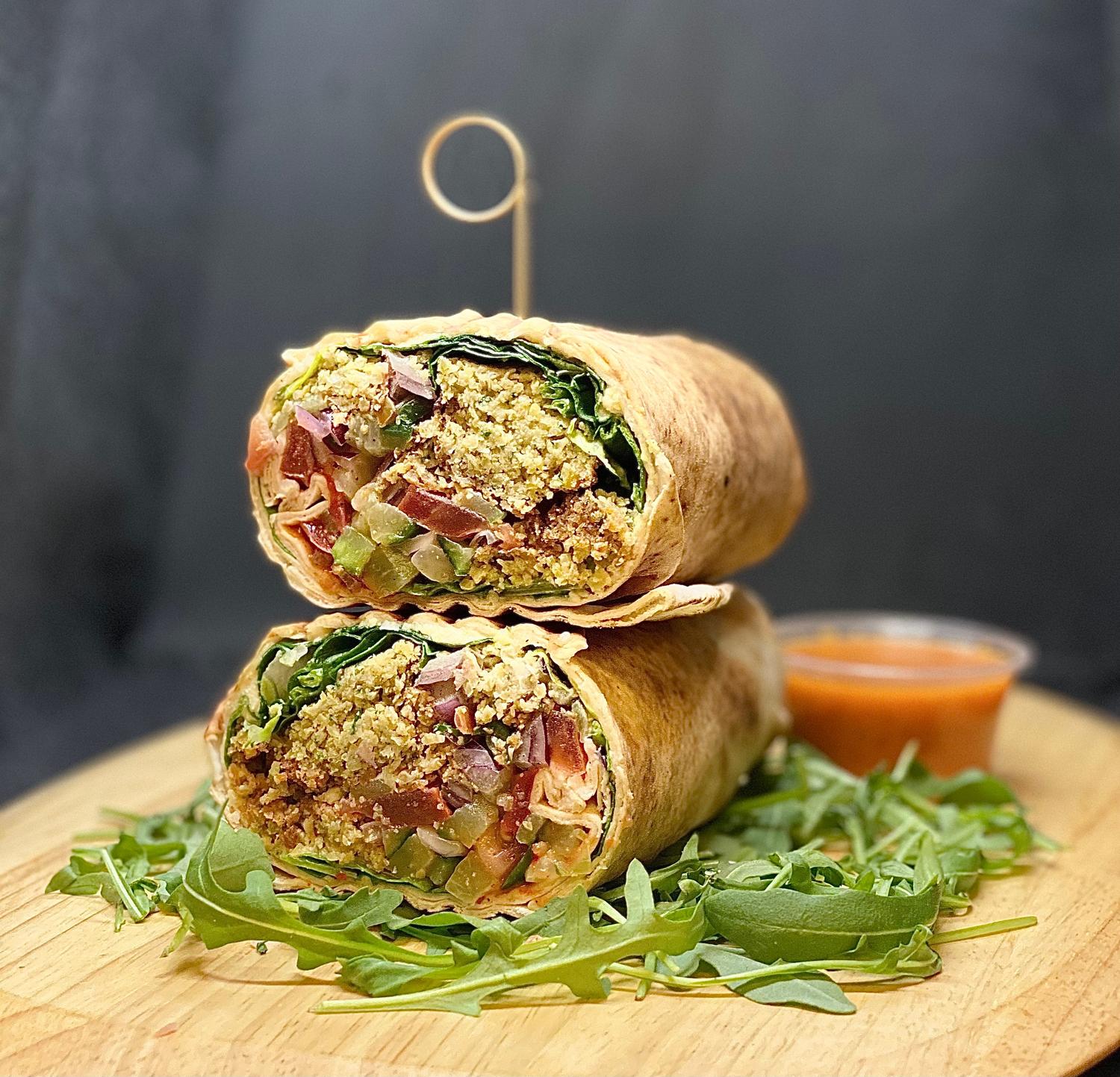 Falafel flatbread