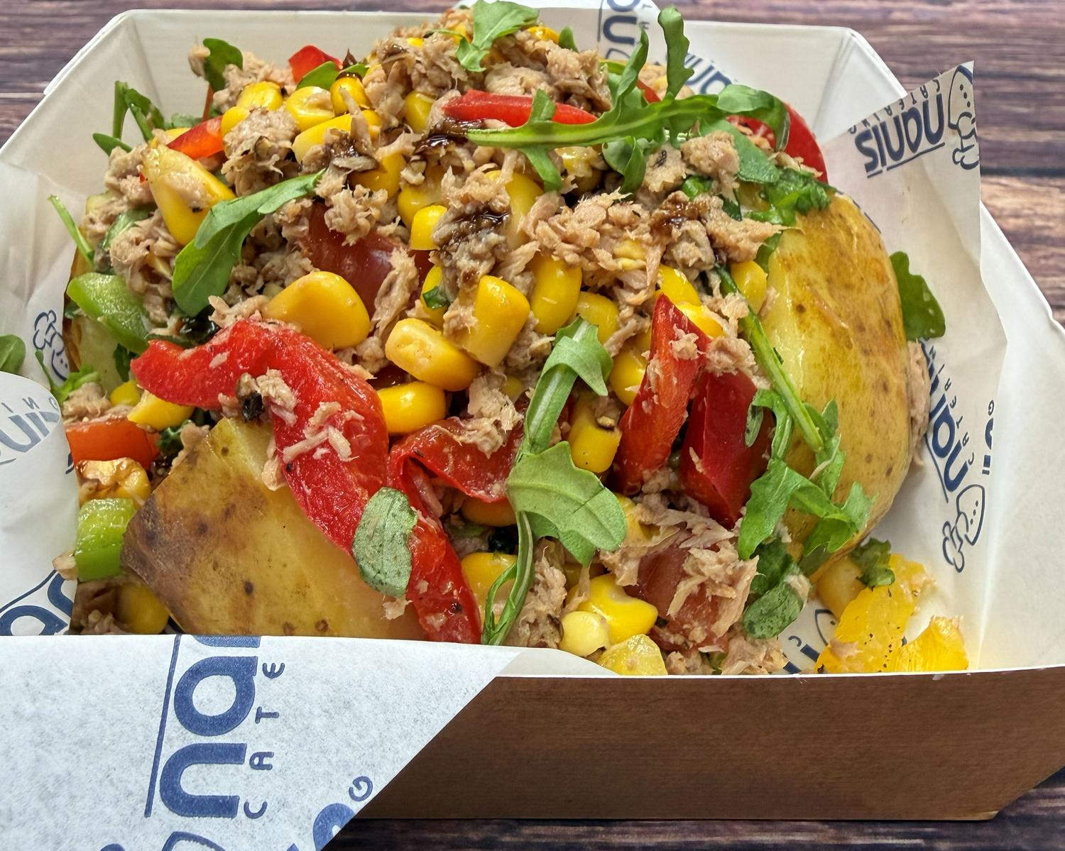 Tuna crunch jacket potato  